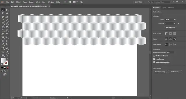 create duplicate copies to fill the background of the artboard