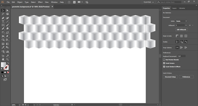 Vector Geometric Background In Adobe Illustrator Adobe Tutorial