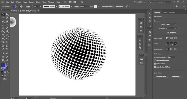 Halftone Dots in Adobe Illustrator