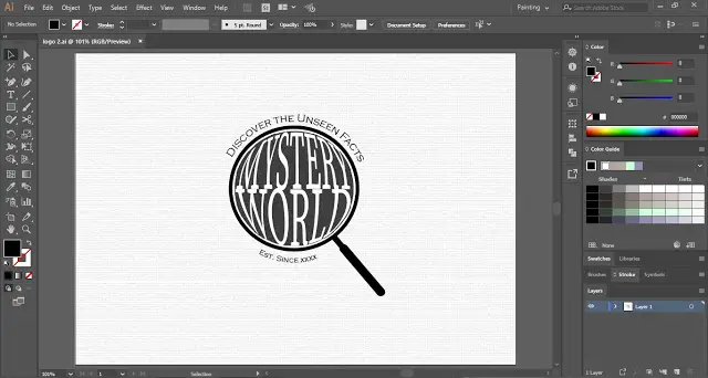 Spyglass Logo Design in Adobe Illustrator