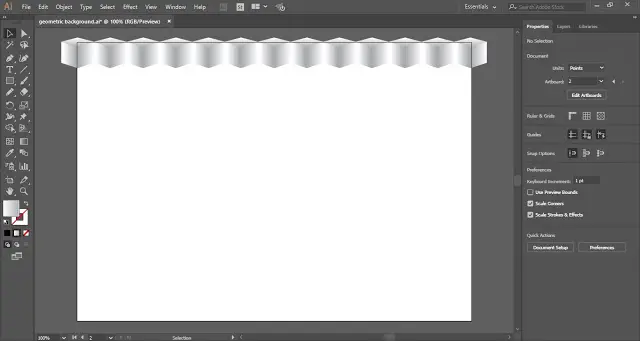 create duplicate copies to fill the background of the artboard