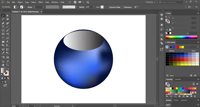 Draw an Oval Shape on the sphere