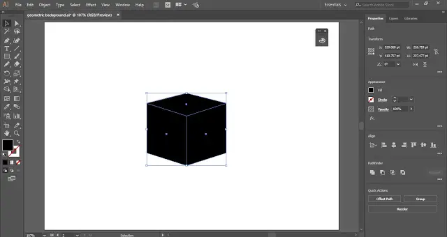 Draw a cube