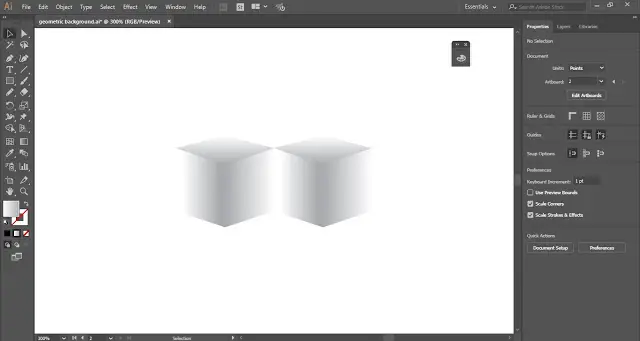 Create duplicate copy of the geometric shape