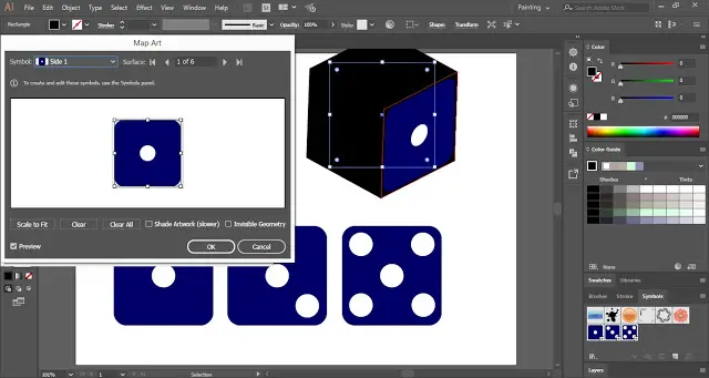 Sides of Vector Dice