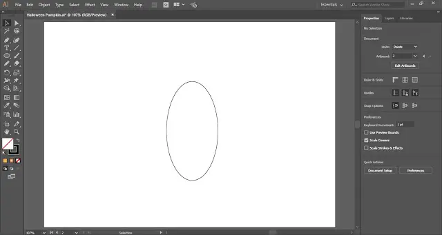draw an oval shape with the help of Ellipse Tool