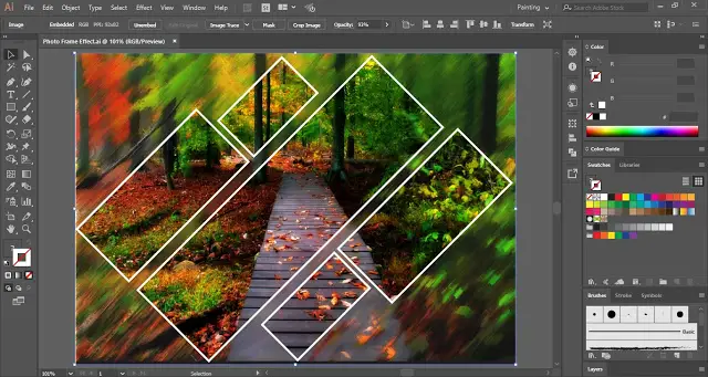 Photo Frame Effect in Adobe Illustrator