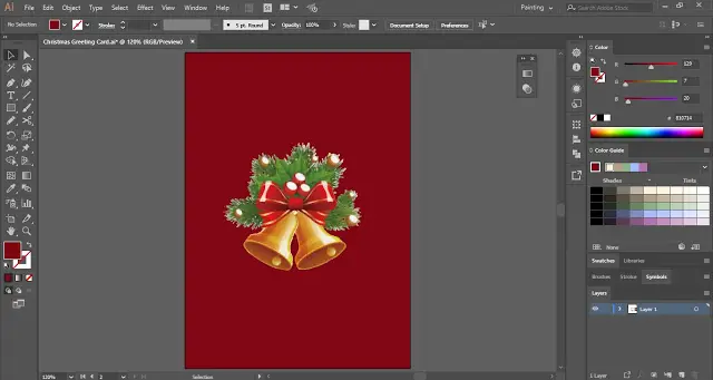 Christmas is about to come and we are here today with a tutorial about making Christmas Greeting Card in Adobe Illustrator.