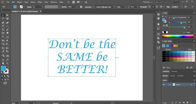 Anaglyphic Text Effect in Adobe Illustrator