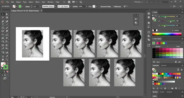 Collage Effect in Adobe Illustrator