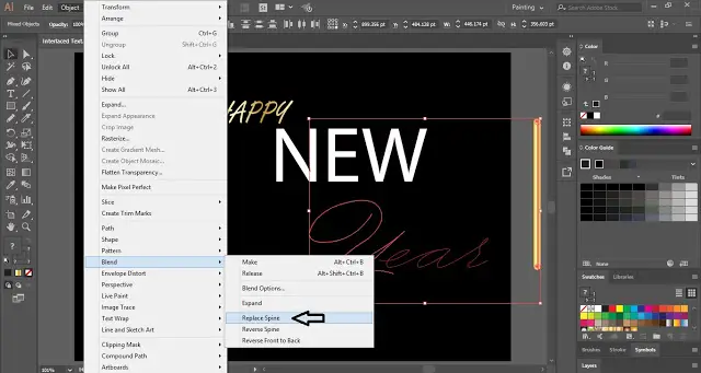Interlaced Text Effect in Adobe Illustrator