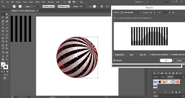 Illusion Ball in Adobe Illustrator