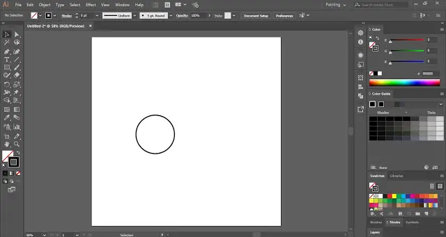 draw a circle for cycle