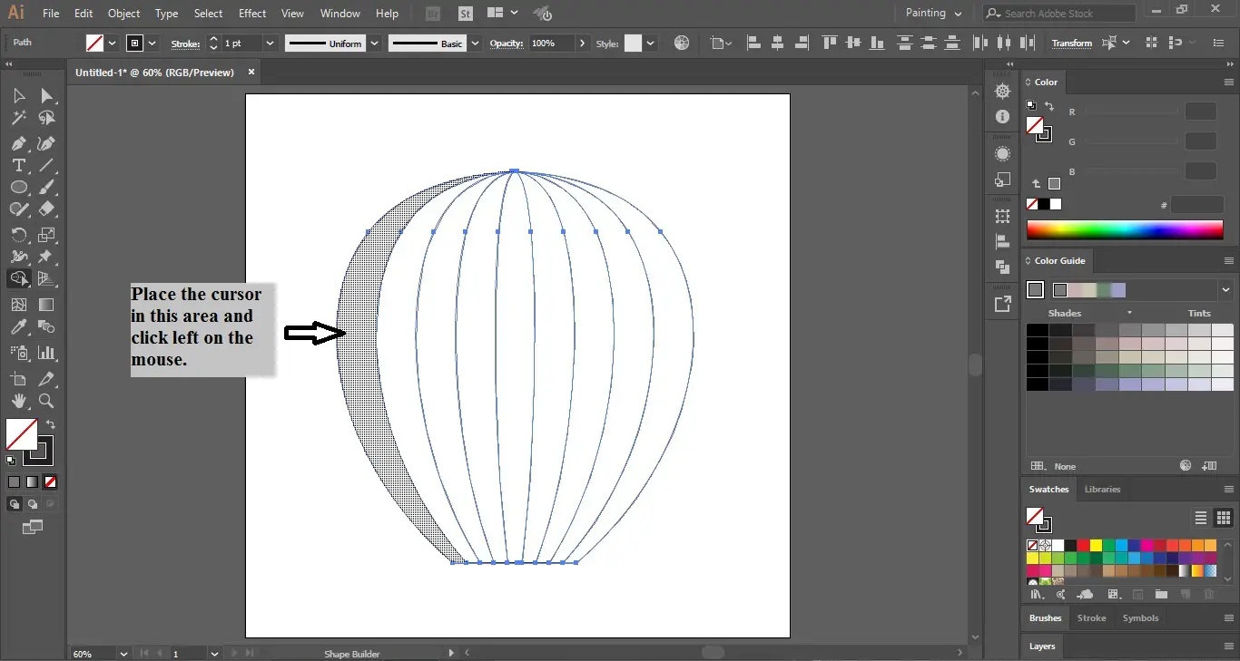 Hot Air Balloon in Adobe Illustrator