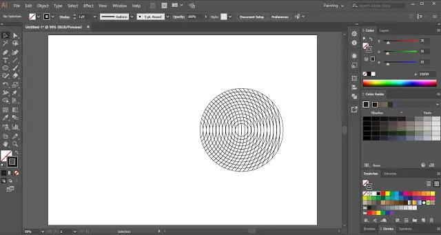 Fingerprint Design in Adobe Illustrator
