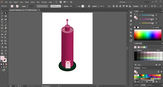 Isometric Building In Adobe Illustrator