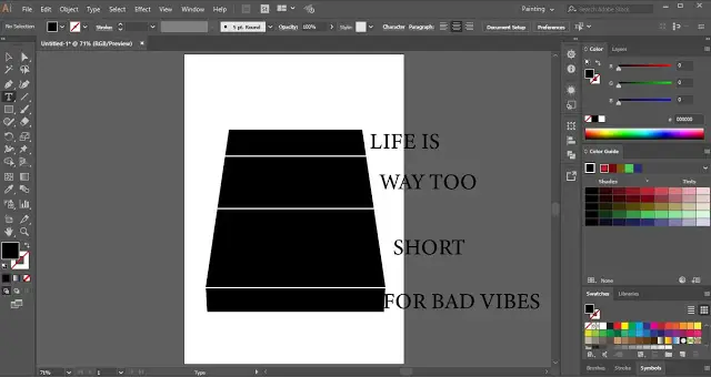 Text Wrap in Adobe Illustrator