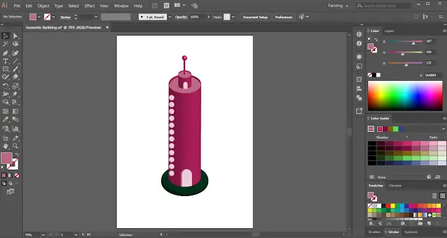 Isometric Building In Adobe Illustrator