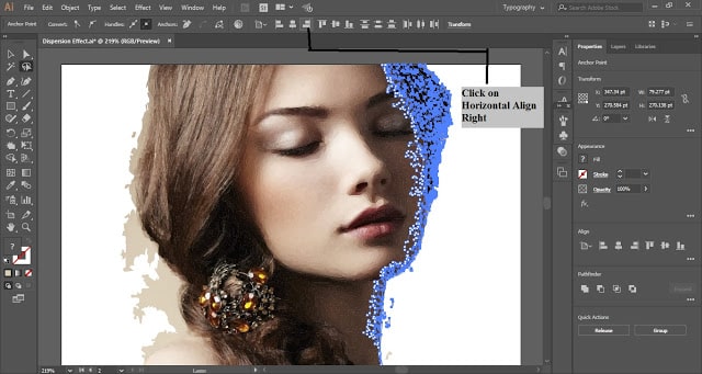 Dispersion Effect in Adobe Illustrator