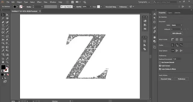 Fill Letter with Text in Adobe Illustrator