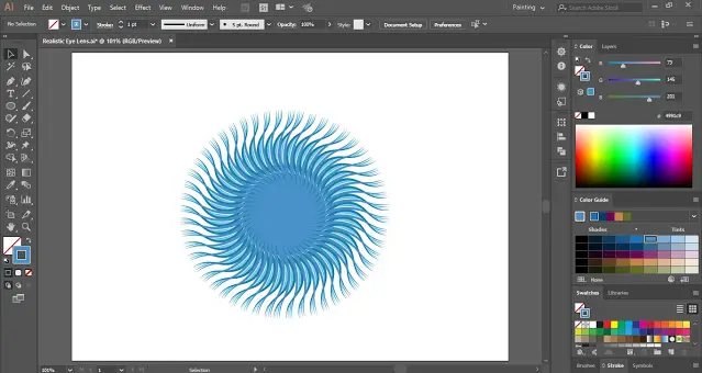 How to make Realistic Eye Lens in Adobe Illustrator?