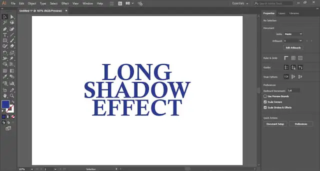 Long Shadow Effect in Adobe Illustrator