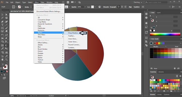 Pie Chart in Adobe Illustrator