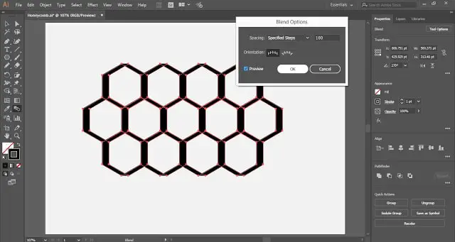 Honeycomb Vector in Adobe Illustrator Tutorial