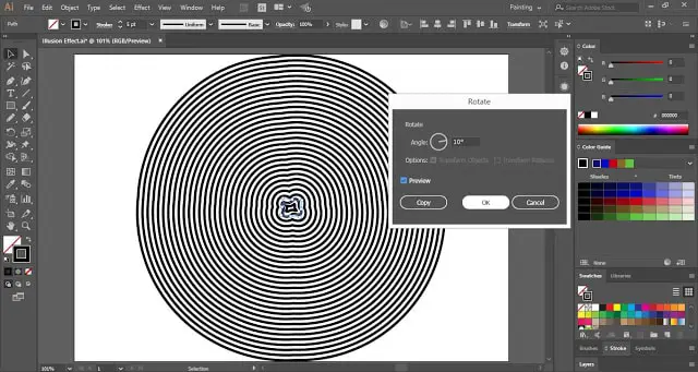 Illusion Effect in Adobe Illustrator