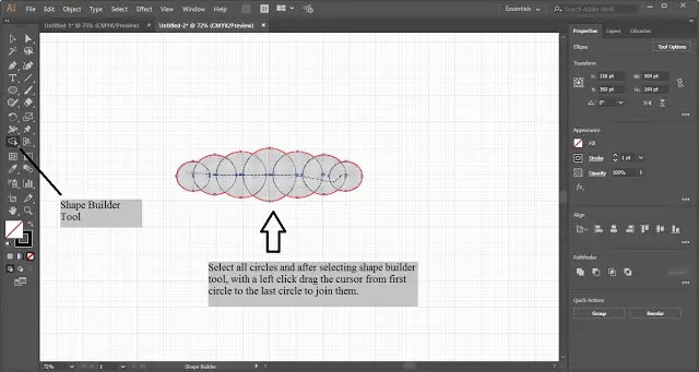 Cloud shape in Adobe Illustrator