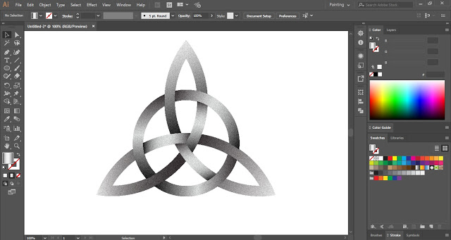 Triquetra Knot in Adobe Illustrator