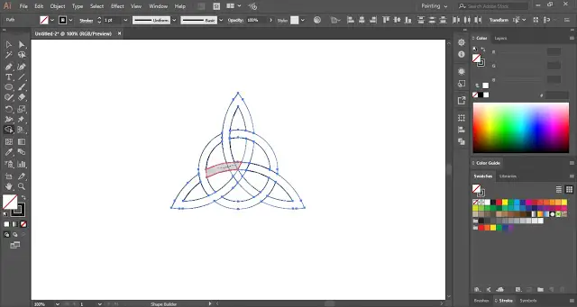 Triquetra Knot in Adobe Illustrator