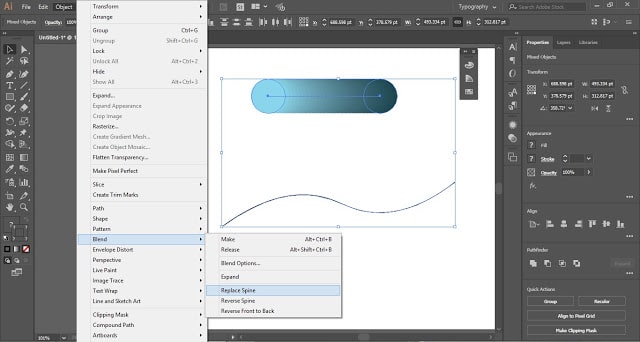 Blend Tool in Adobe Illustrator