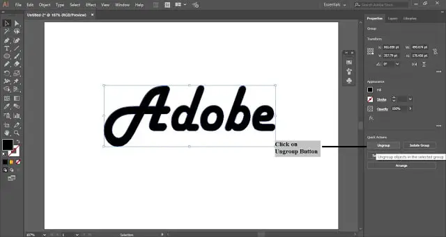 Outline Text in Adobe Illustrator
