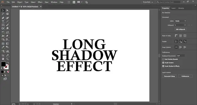 Long Shadow Effect in Adobe Illustrator