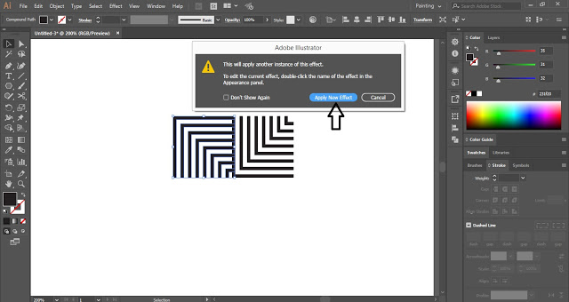 overlapping pattern
