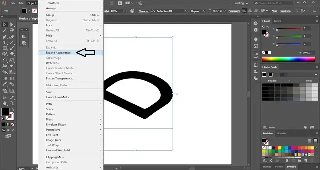 How to create Depth Illusion in Adobe Illustrator?