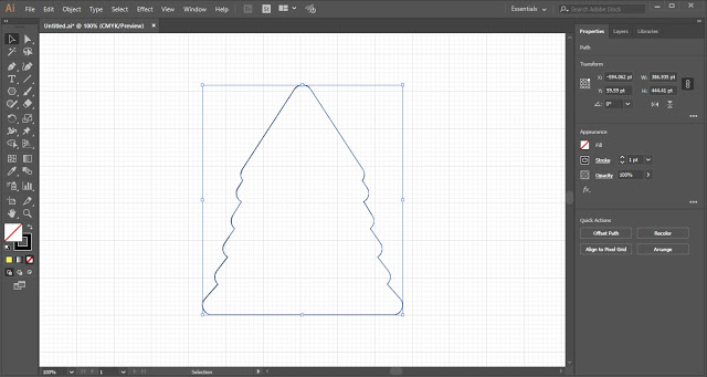 Christmas Tree in Adobe Illustrator