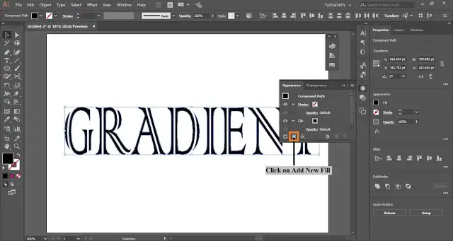 Gradient Text in Adobe Illustrator