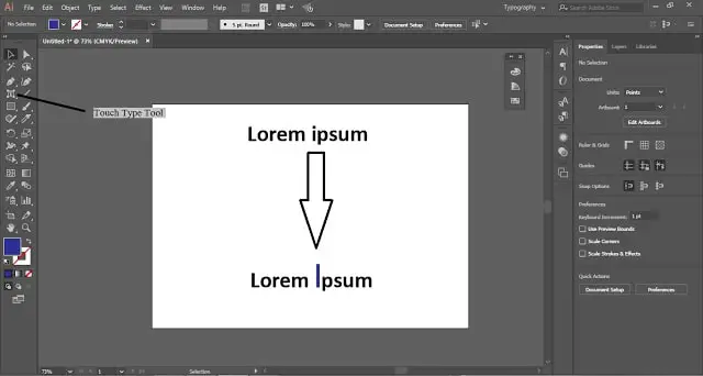 Type Tool in Adobe Illustrator