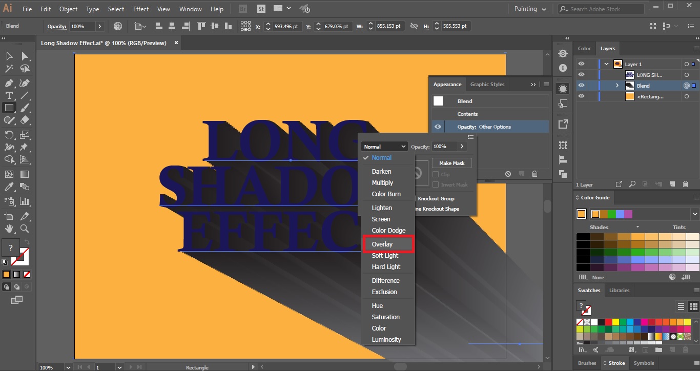 Long Shadow Effect In Adobe Illustrator Adobe Tutorial