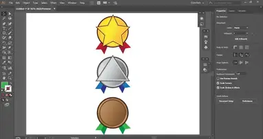 Medal Icon in Adobe Illustrator - Adobe Tutorial