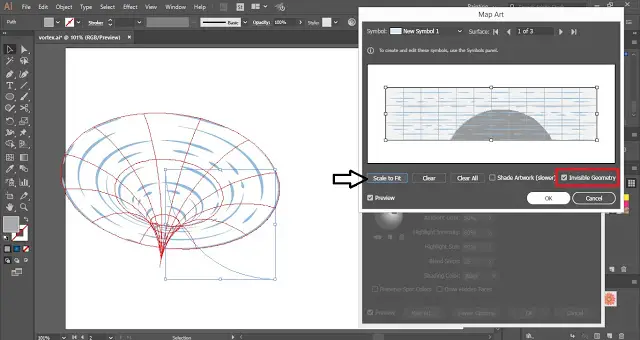 How to create Vortex in Adobe Illustrator?
