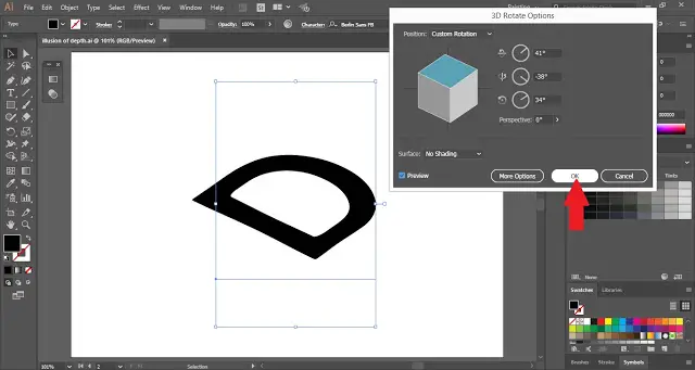 How to create Depth Illusion in Adobe Illustrator?
