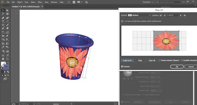 3D Tumbler in Adobe Illustrator