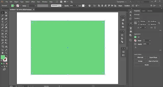 create a copy of rectangle above it and fill with different color