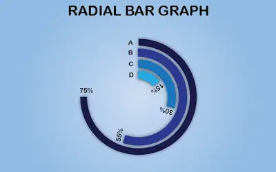 Radial Bar Chart | Graph in Adobe Illustrator