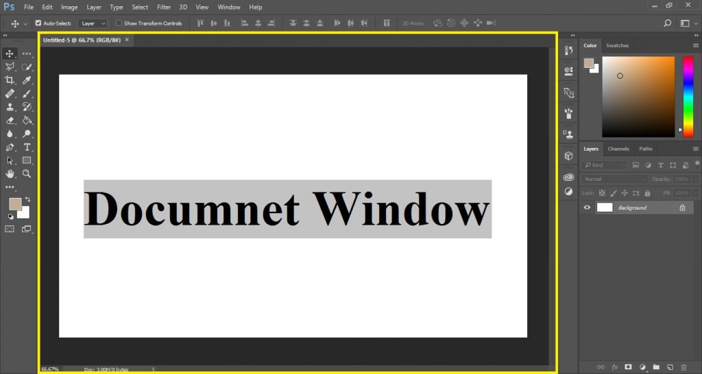 Document Window in Photoshop