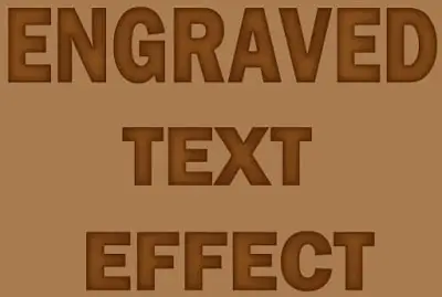 Engraved Text Effect in Adobe Illustrator