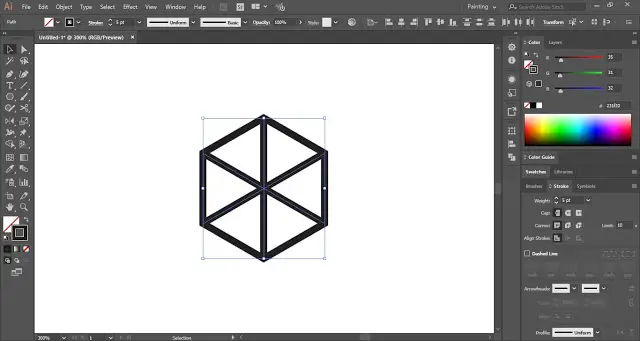 3D Hexagon Pattern